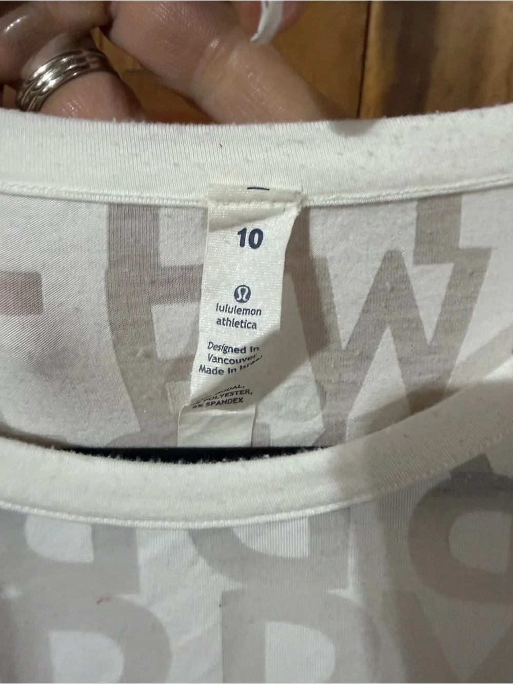 Lululemon - Manifesto Long Sleeve Burnout Yoga Top White Gray - Sz. 10